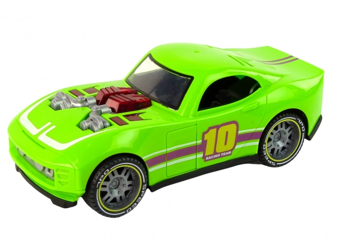 Auto 1:14 Zelené sportovní auto Zvuková světla Vozidlo
