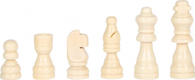 Small Foot Dřevěné kompaktní šachy 3v1