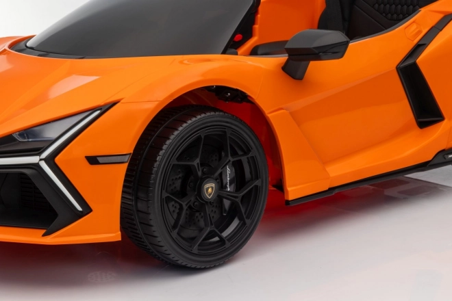 Dětské elektrické auto Lamborghini Revuelto oranžové