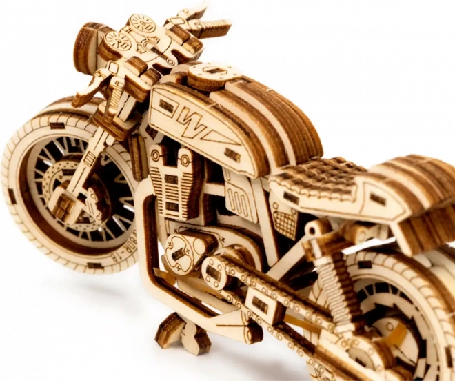 Dřevěné 3D puzzle - Motocykl Cafe Racer