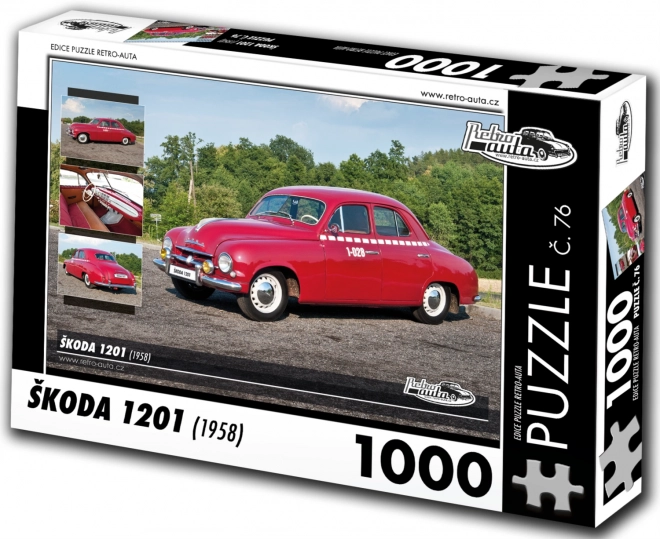 Retro puzzle Škoda 1201 1000 dílků