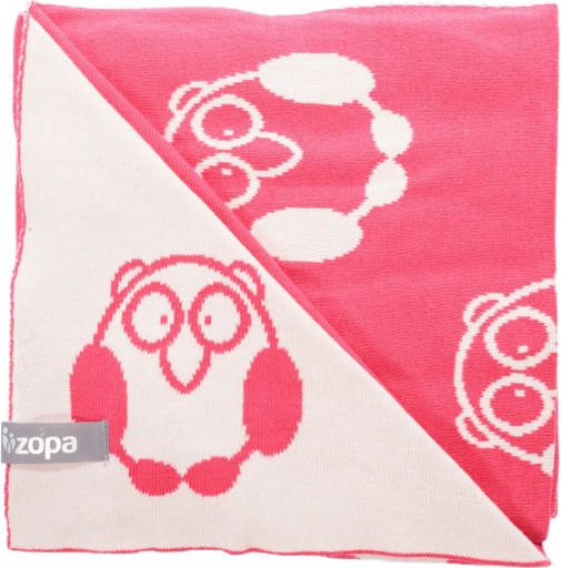 Dětská deka Little Owl Redwine z bavlny Zopa