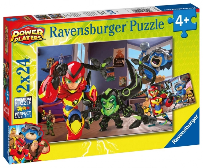 Ravensburger puzzle Hrdinové v akci 2x24 dílků