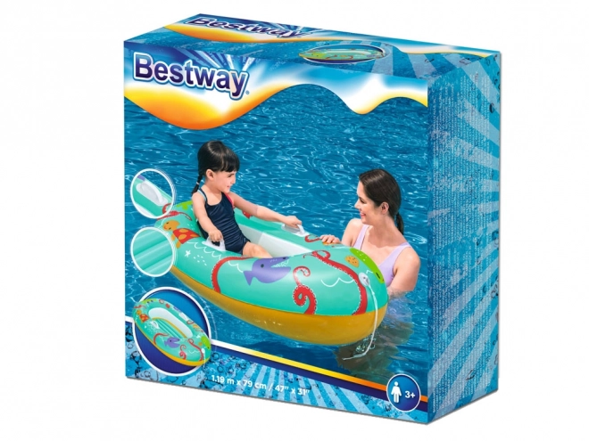 Nafukovací dětský člun Bestway s mořskými zvířátky