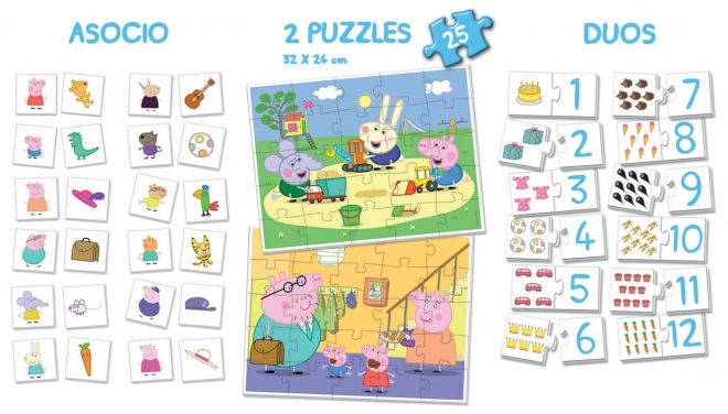Sada her Prasátko Peppa - EDUCA 4v1