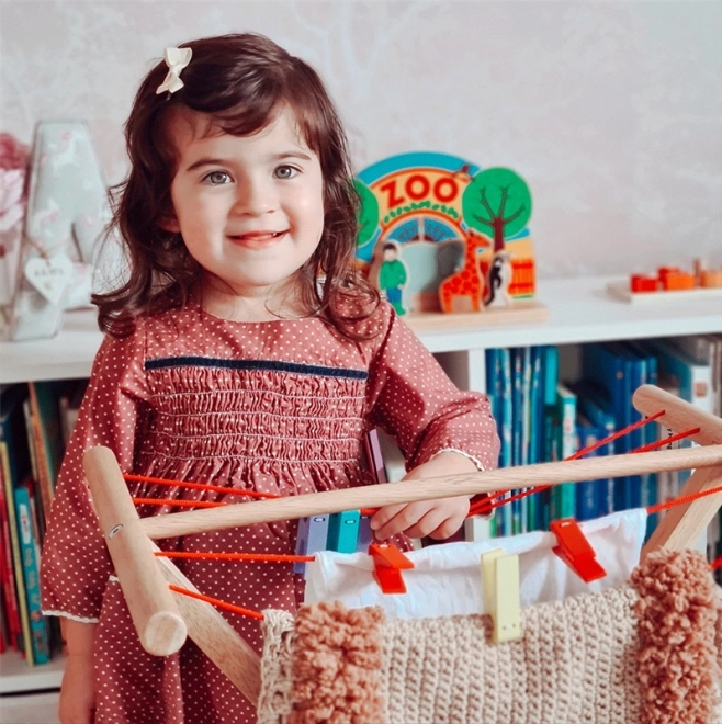 Dřevěný sušák na prádlo Bigjigs Toys