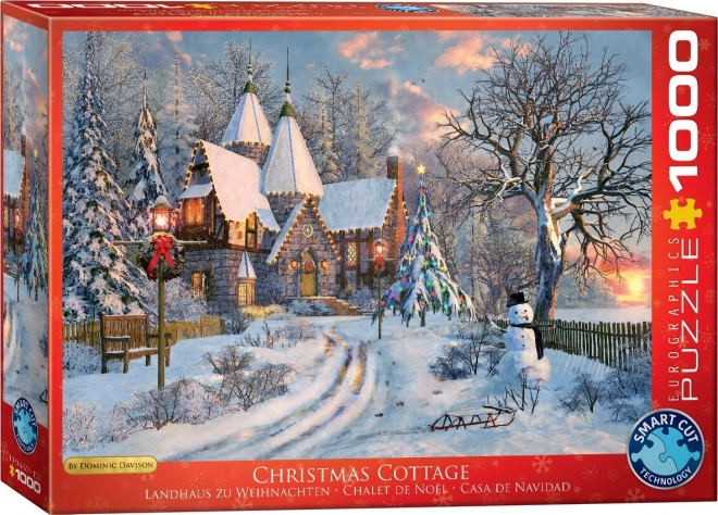 EUROGRAPHICS Puzzle Vánoční chalupa 1000 dílků
