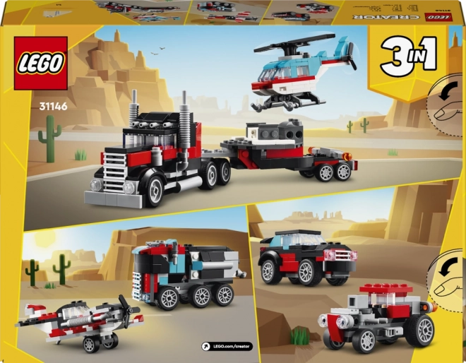 Lego Creator Tahač s Plošinou a Vrtulníkem