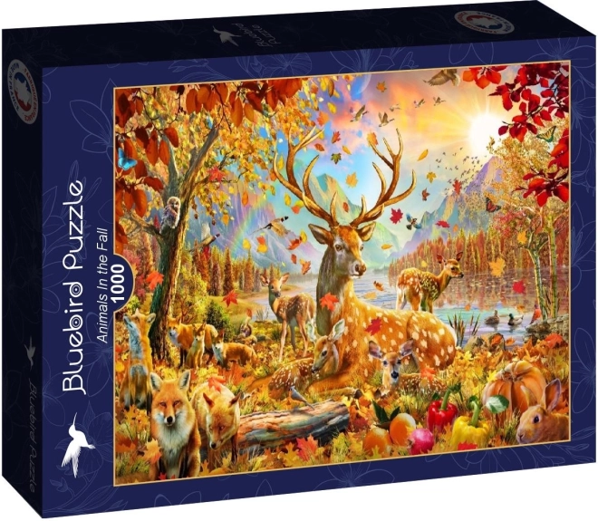 Puzzle zvířátka na podzim 1000 dílků