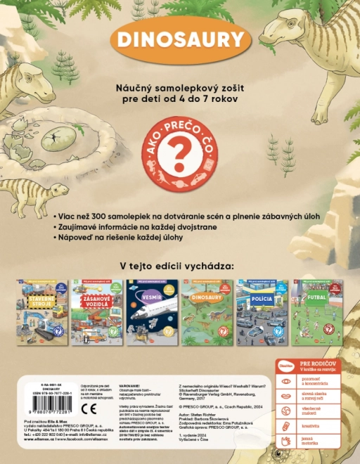 Můj první samolepkový zošit – Dinosauři