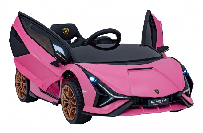 Lamborghini SIAN dětské auto na baterii s ovladačem – Růžové