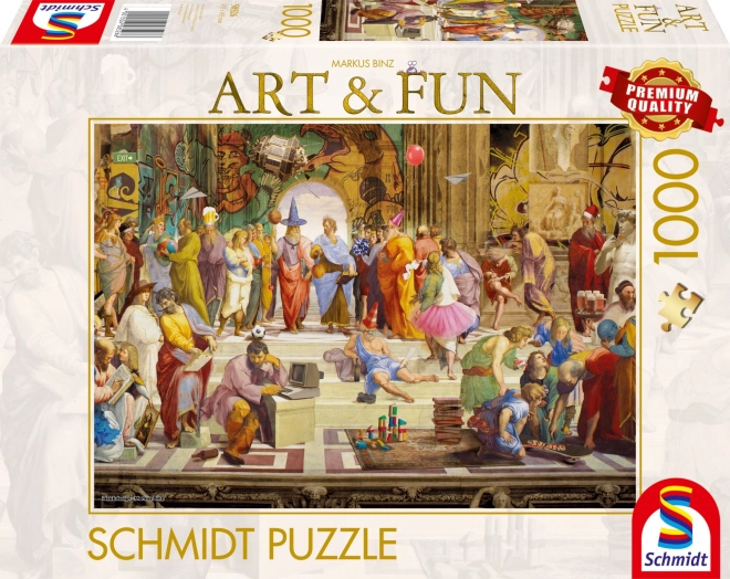 Schmidt Puzzle Art&Fun: Aténská škola 1000 dílků