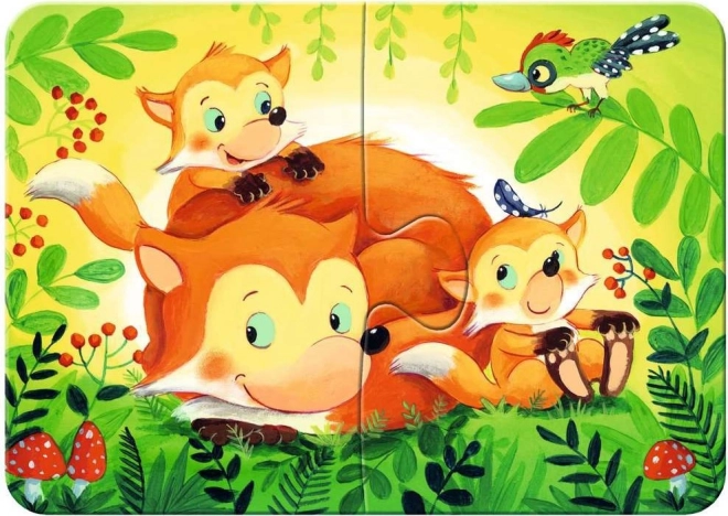 Moje první puzzle lesní zvířátka 4v1