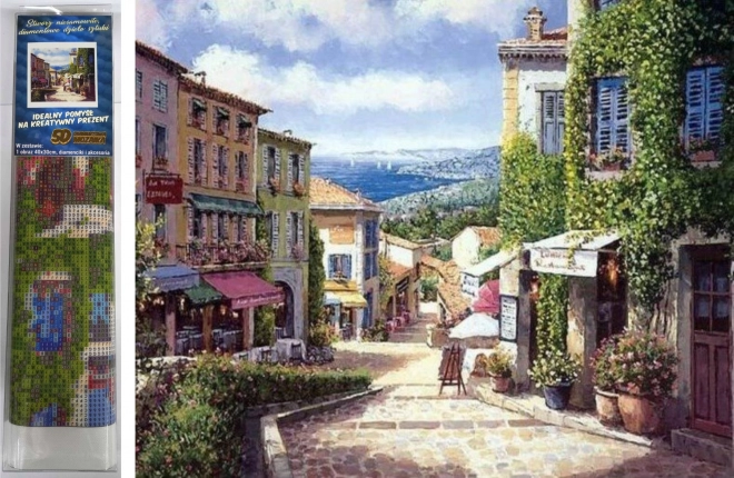 Norimpex Diamantové malování Prosluněná ulička 30x40 cm