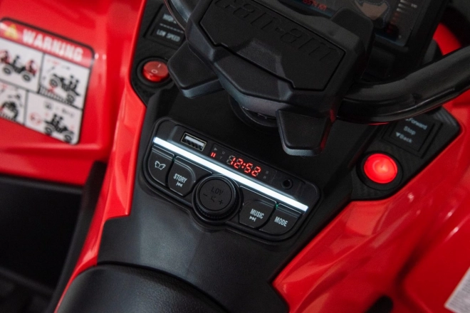 Dětský elektrický čtyřkolový vůz Can Am Outlander s pilotem