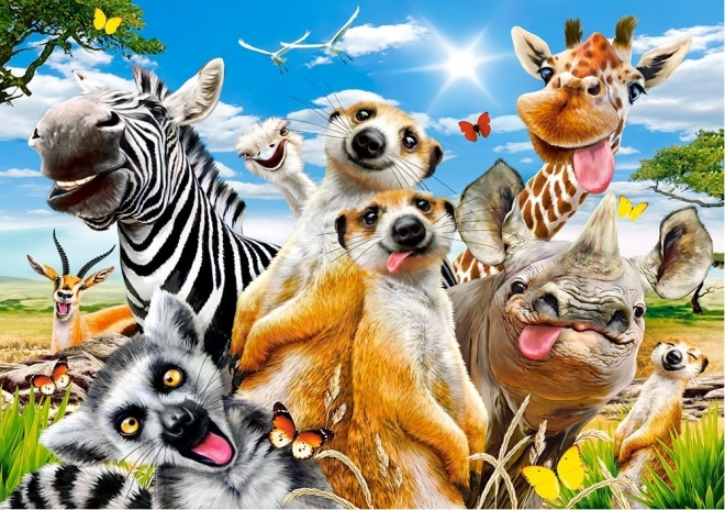 Puzzle Africké Selfie 500 dílků