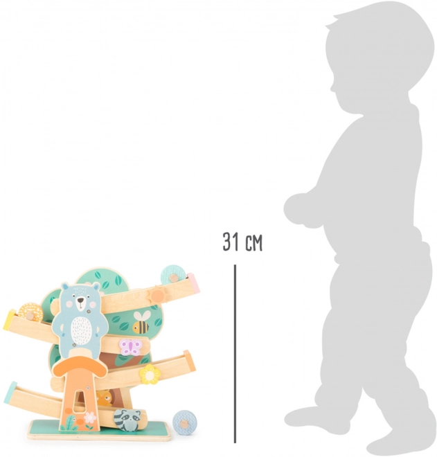 Dřevěná dráha v pastelových barvách Small Foot
