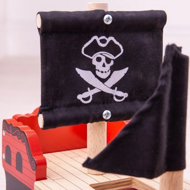 Pirátská galéra Bigjigs Rail