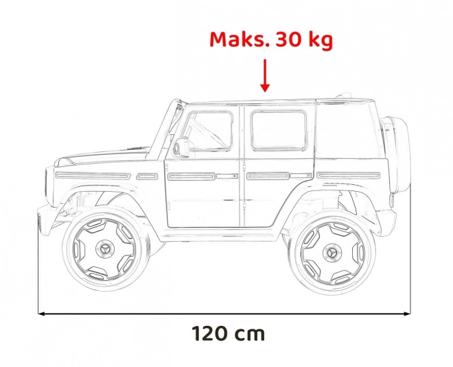 Mercedes Benz EQG Bílá