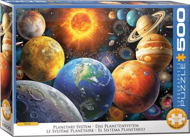 Puzzle sluneční soustava s extra velkými dílky