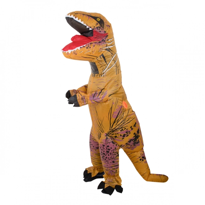Kostým nafukovací dinosaurus T-REX hnědý