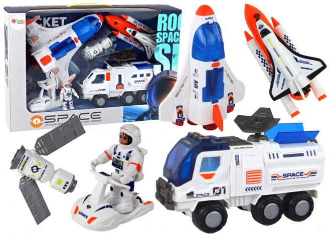 Vesmírná mise Raketa Vesmírné lodě Vesmírná vozidla Sada 7 ele