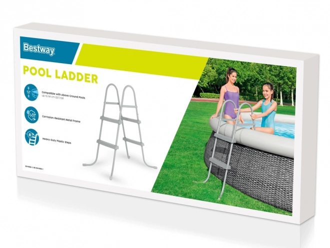 Bestway kovový žebřík do bazénu 84 cm