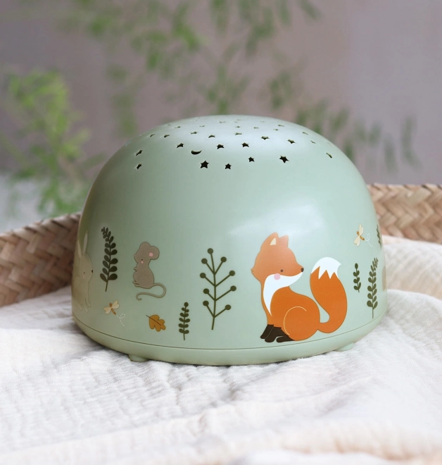 A Little Lovely Company Projektorska svetilka – Kamarádi z lesa