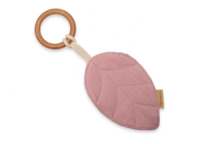 Kousátko New Baby Leaf růžové
