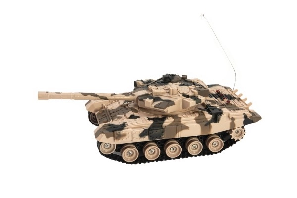Dálkově ovládaný tank s dobíjecím packem a zvukovými efekty