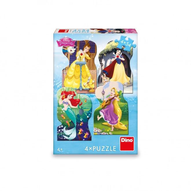 DINO Puzzle Disney princezny 4x54 dílků