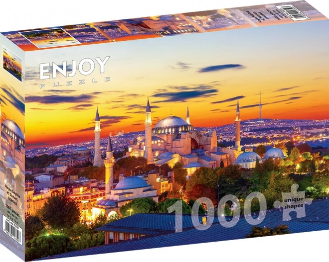 Puzzle Hagia Sofia při západu slunce 1000 dílků
