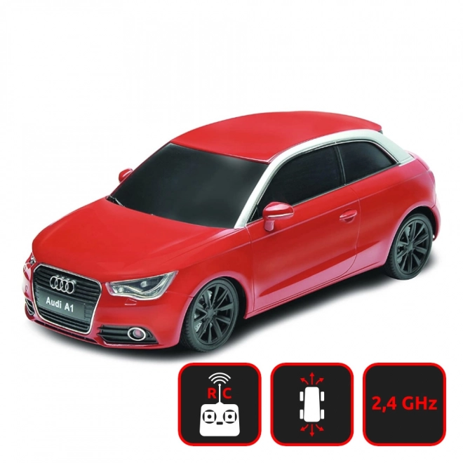 Welly RC model Audi A1 1:24 červené