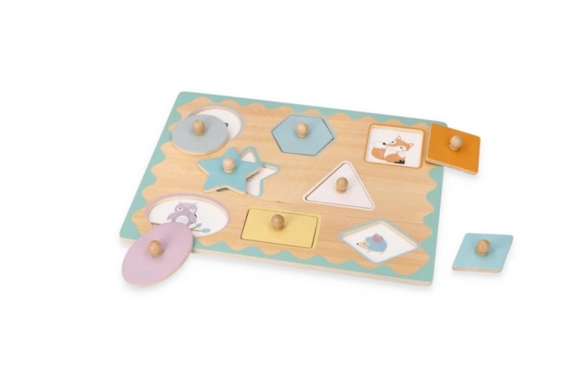 Puzzle s úchyty tvarů
