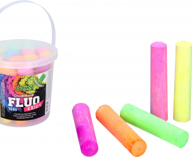 Chodníkové křídy FLUO 15ks