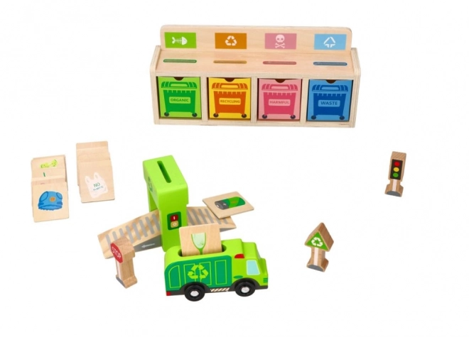 Dřevěná recyklační hračka pro děti