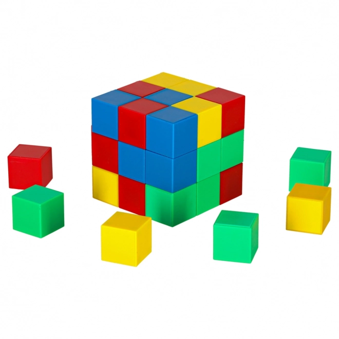 Magnetické stavební kostky - kubická sada 64 ks