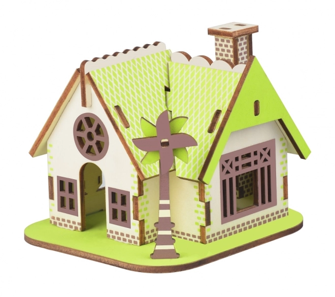 Dřevěné 3D puzzle Dům Ellie