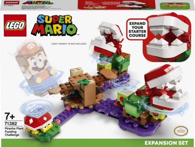Hlavolam s Piraňovou Rostlinou - Rozšiřující Set LEGO Super Mario