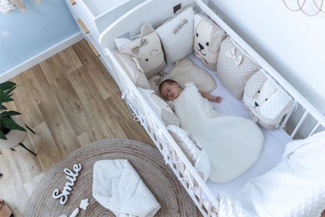 Souprava do postýlky Sleep Guardian 12dílná béžová