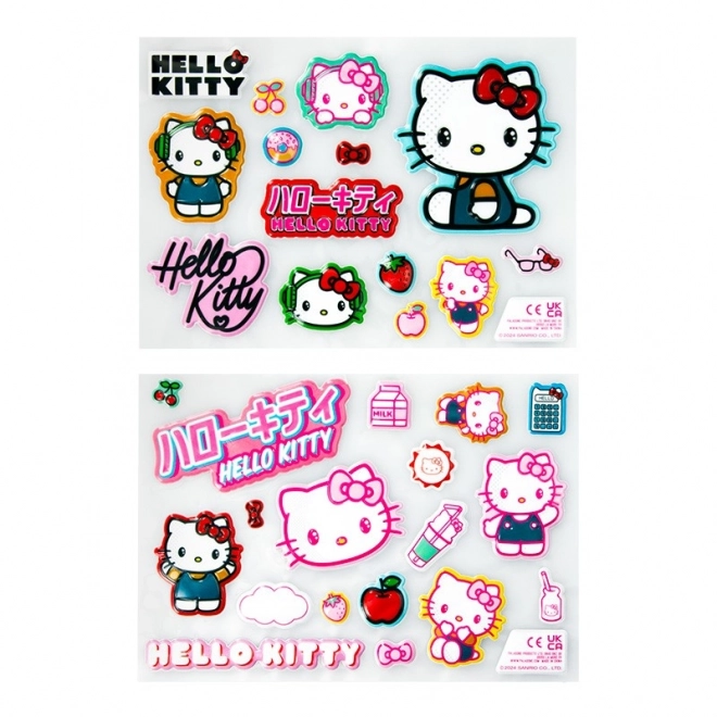 Hello Kitty sada 3D samolepek