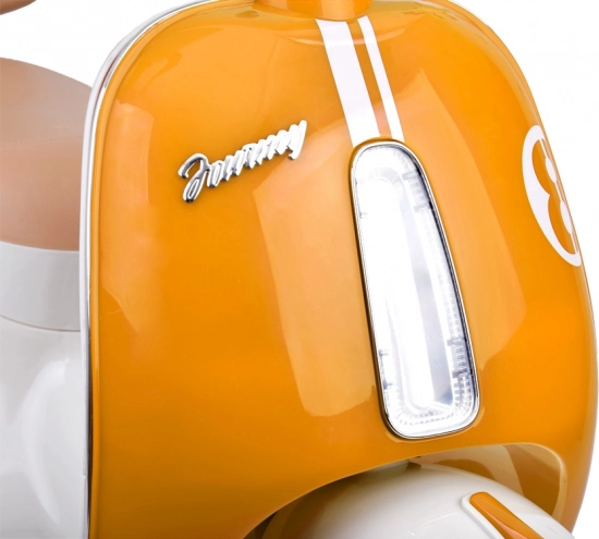 Klasický dětský elektrický skútr oranžový – Červená