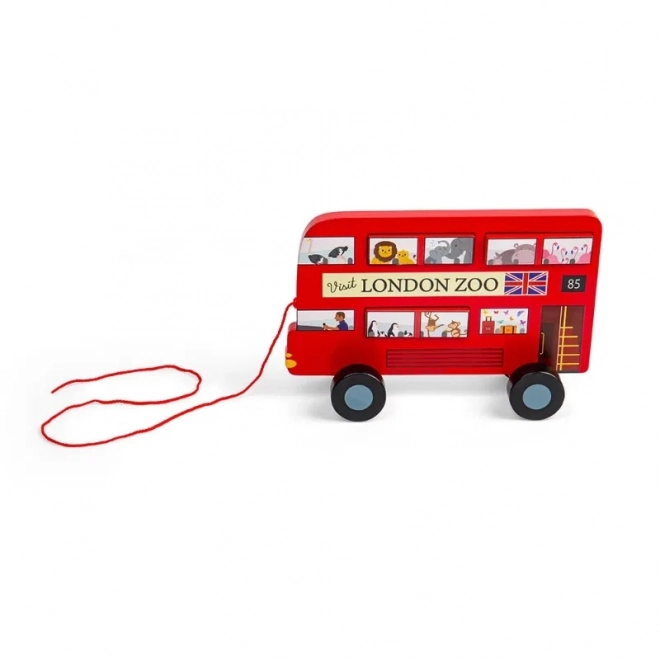 Tahací hračka Londýnský autobus Bigjigs Toys