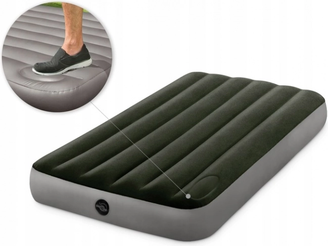 Nafukovací jednolůžková matrace s vestavěnou nožní pumpou INTEX 191 × 99 × 25 cm
