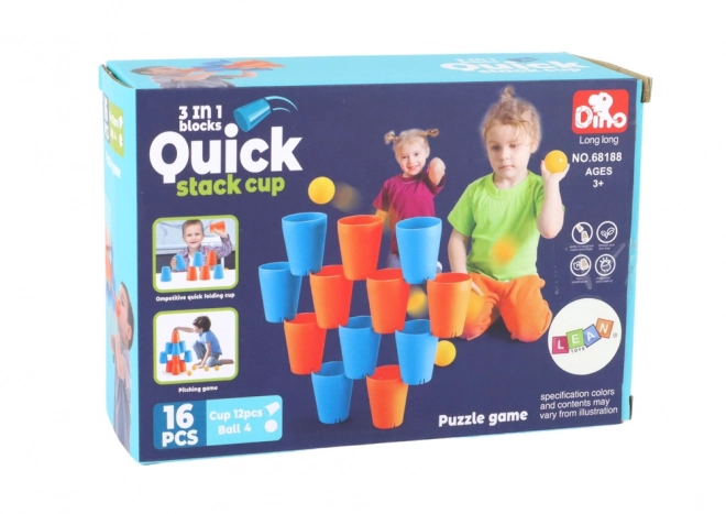 Smyslové hry 3v1 Kreativní puzzle 16 prvků