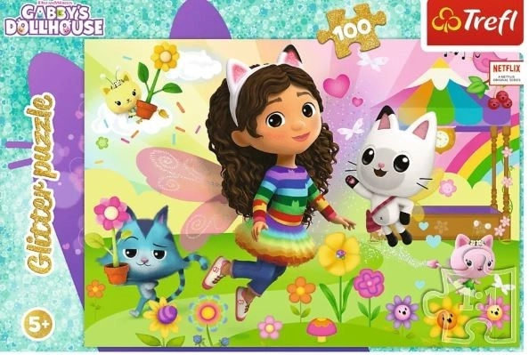 Puzzle 100 dílků Glitter Glitter Gabi Gabby's Dollhouse
