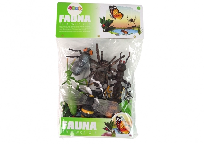 Sada figurek hmyzu Hmyz Pavouk Včela 6 ks.