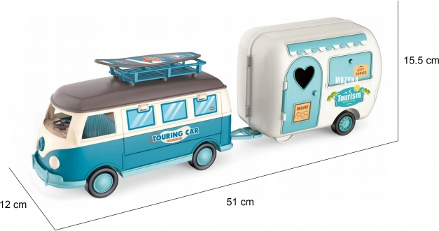 Woopie Karavan XL pro panenky Kempingová sada s přívěsem