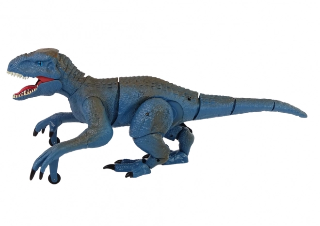 Dinosaurus na dálkové ovládání Velociraptor Sound Roaring Blue