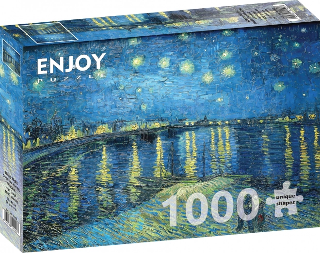 Puzzle Hvězdná noc nad Rhonou 1000 dílků